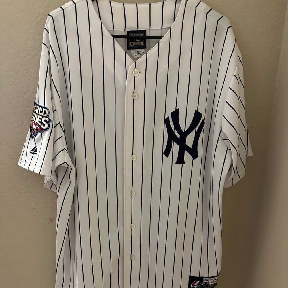 NY Yankees XL Majestic Cooperstown Collection World Series 2009 Jersey #25